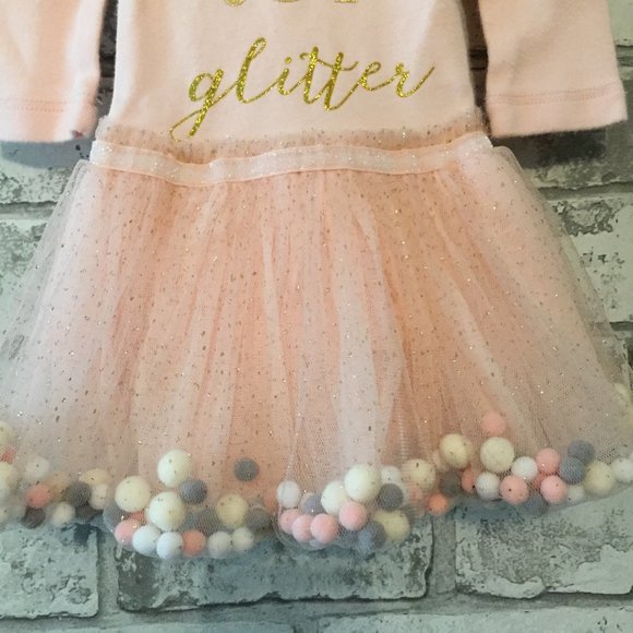 Olivia Rose PEACE JOY GLITTER Dress 3-6 Months - Picture 3 of 5